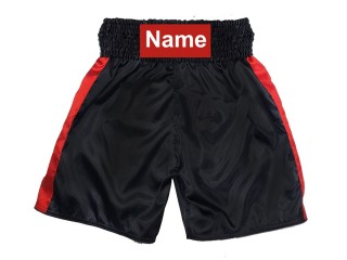 Short boxe anglaise Personnalisé : KNBSH-033-Noir